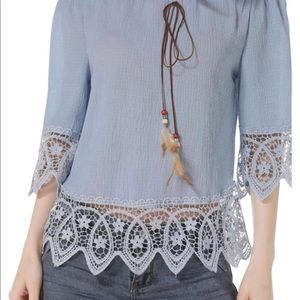 Not Available: Nlife 3/4 Sleeve Off-The Shoulder .